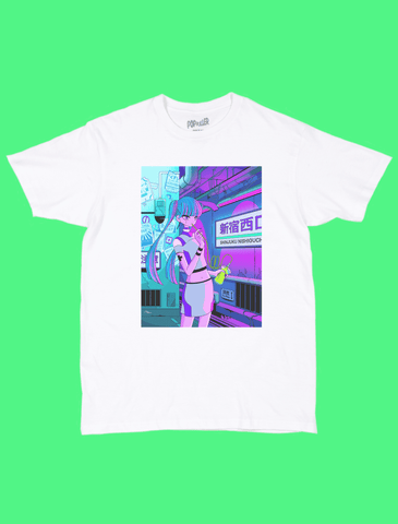 Popkiller Artist Series A.Yami Shinjuku Twin-Tail Girl Classic T-shirt