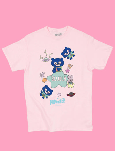 Blubea mascot graphic t-shirt.