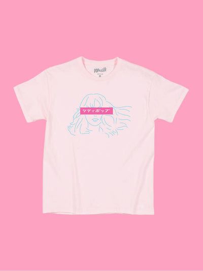 A kawaii City Pop tribute shirt.