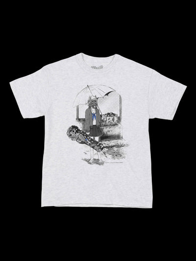 Goth punk anime schoolgirl graphic t-shirt.