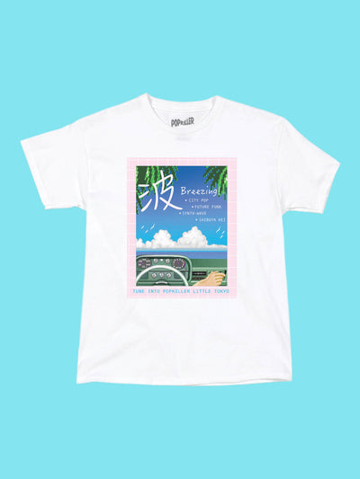Future funk vaporwave graphic t-shirt.