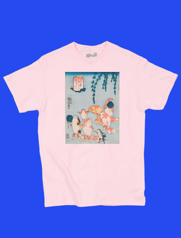 Japanese Ukiyoe Kuniyoshi Gold Fish Heaven Classic T-shirt