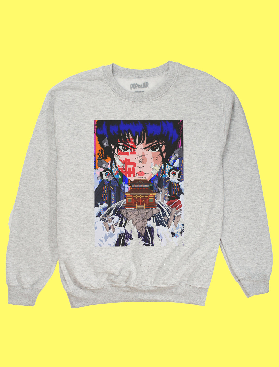 Popkiller Artist Series Jeremy Gdalia Floating Temple Pullover Sweatshirt