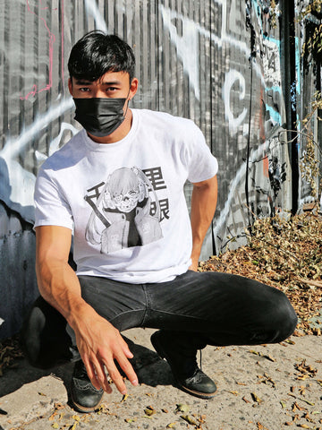 Popkiller Artist Series Acky Bright Mask Girl Classic T-shirt