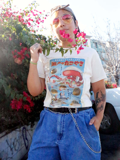 Takoyaki graphic tee by Japanese artist Anraku.