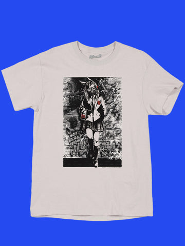 Goth bunny anime girl t-shirt.