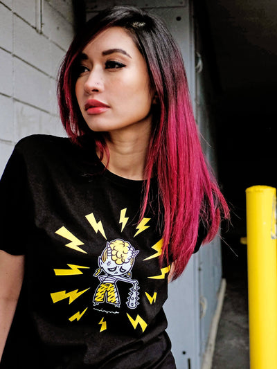 Ogre anime girl graphic tee by Japanese artist Mizna Wada.