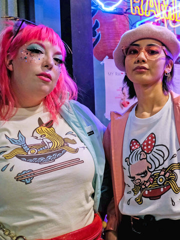 Mermaid ramen t-shirt by anime artist Mizna Wada.