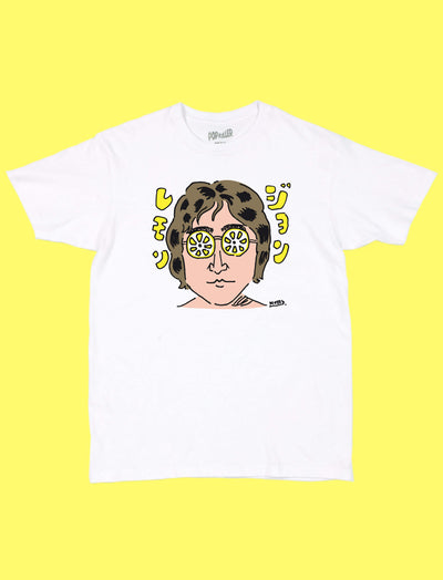 John Lennon Japanese parody graphic t-shirt.