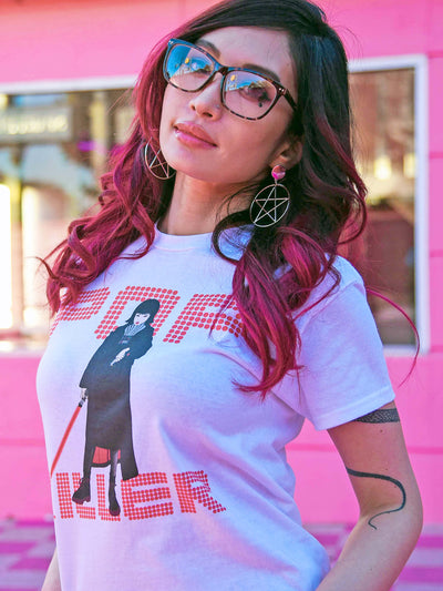 Darth Vader anime girl graphic t-shirt.