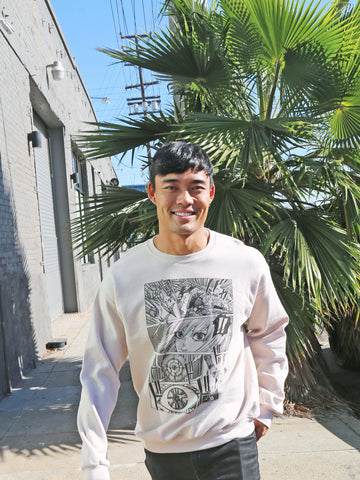 Shonen manga sweatshirt.