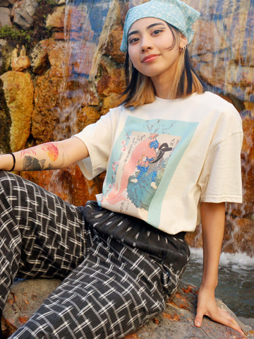 Neo Ukiyoe Rose Samurai Classic T-shirt