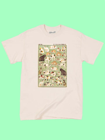 Ukiyo-e Japanese cat illustrations graphic t-shirt.