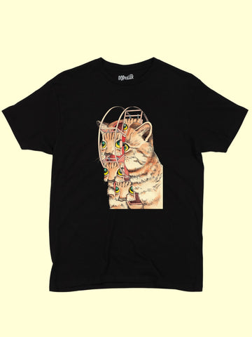 Popkiller Artist Series Shintaro Kago Cat Ferris Wheel Classic T-shirt