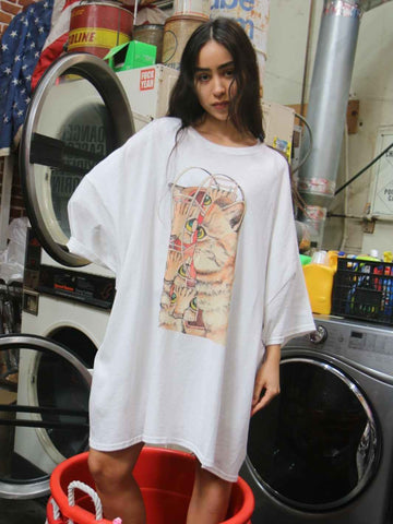 Popkiller Artist Series Shintaro Kago Cat Ferris Wheel Classic T-shirt