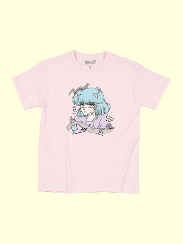 Catgirl aesthetic anime tee.