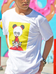 Kawaii panda queen graphic t-shirt.