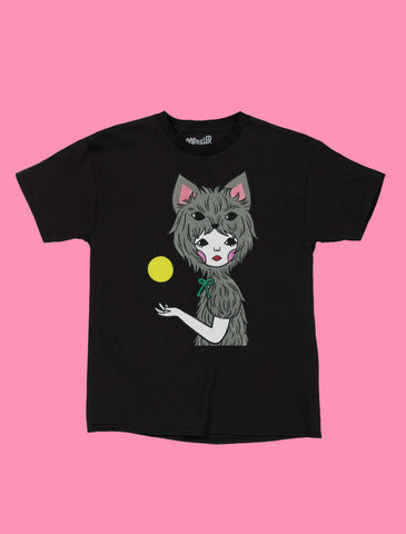 Popkiller artist series we are wolf women's apparel designed by Naoshi.