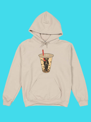 Kawaii boba tea streetwear hoodie.