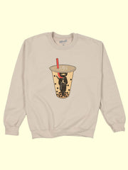 Bubble tea ninja sweatshirt.