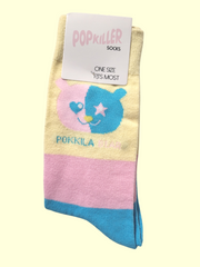 Pokkila Bear Face Socks