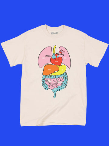 Japanese medical diagram t-shirt.