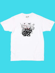 Vaporwave anime girl graphic t-shirt.