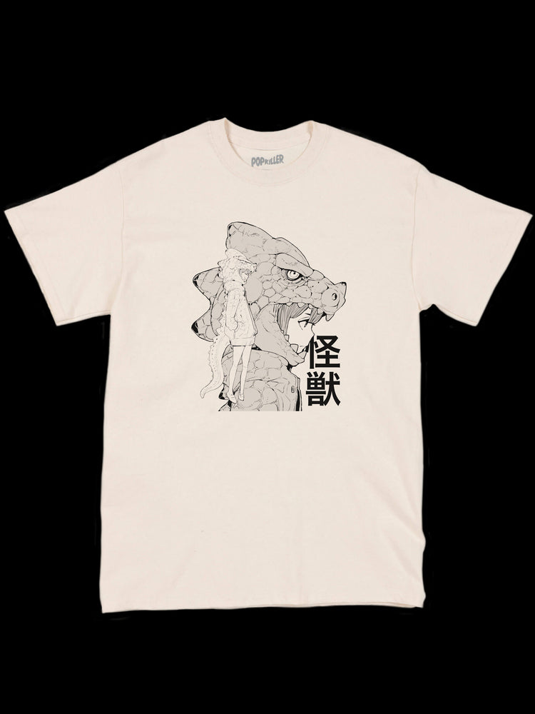 Godzilla anime girl graphic t-shirt.