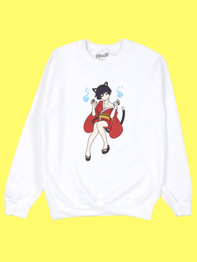 Kitsune anime spirit sweater.