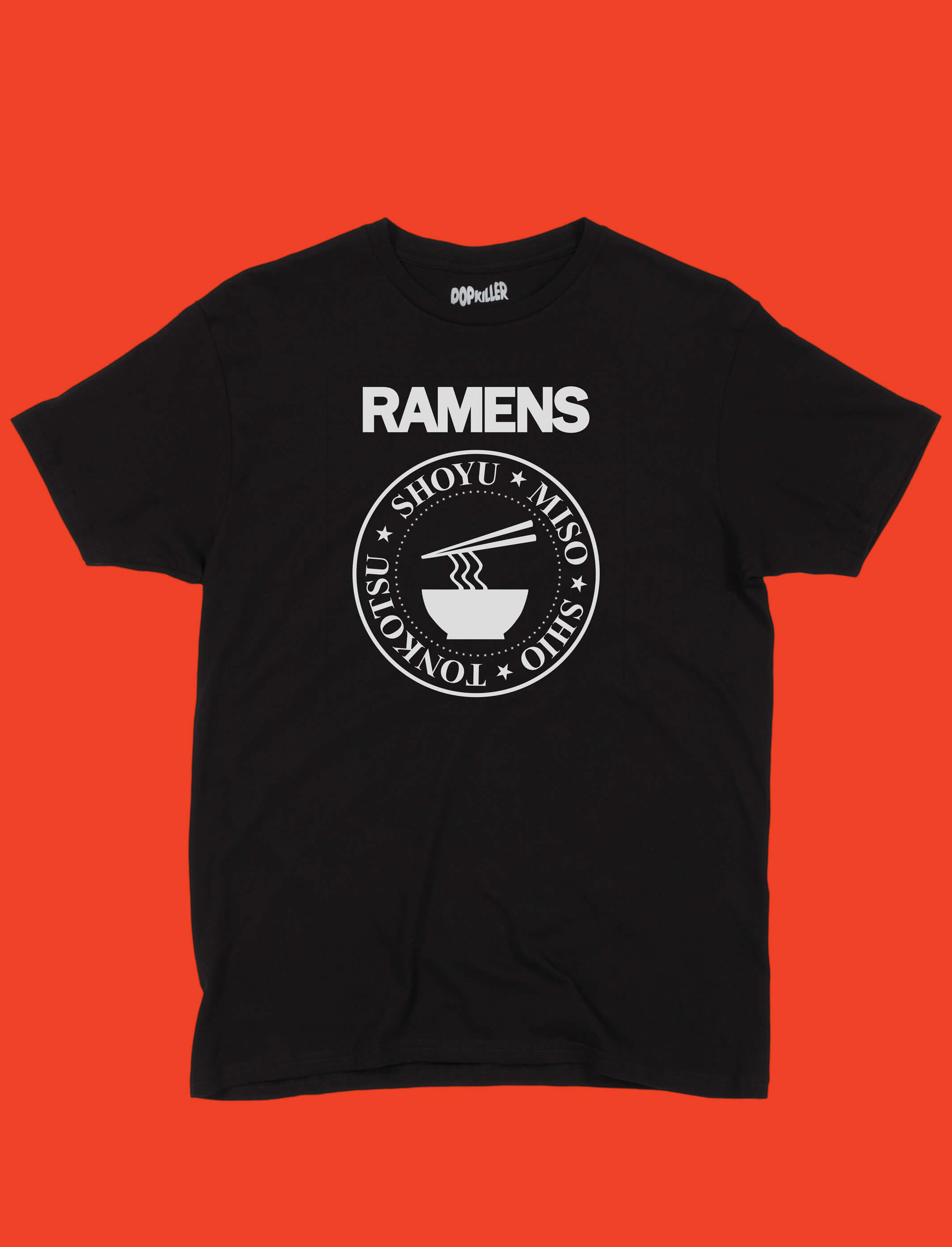 Japanese Ramens inspired Classic Ramones T shirt Popkiller