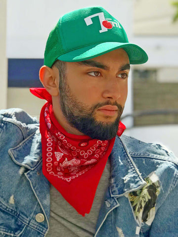 Japanese 7up mesh cap.