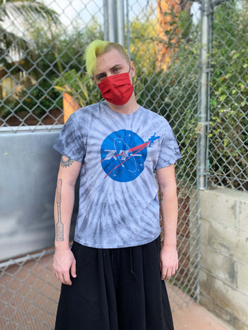 Japanese Star Wars Nasa parody tie dye tee.