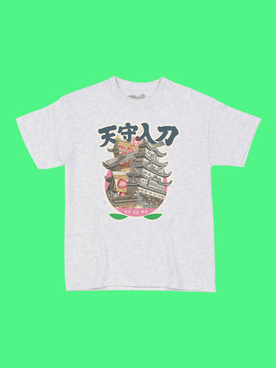 Japanese cake edo period castle t-shirt.