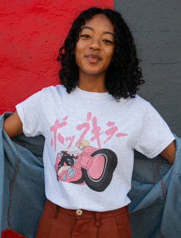 Popkiller Artist Series Sagaken Pink Motorcycle Classic T-shirt