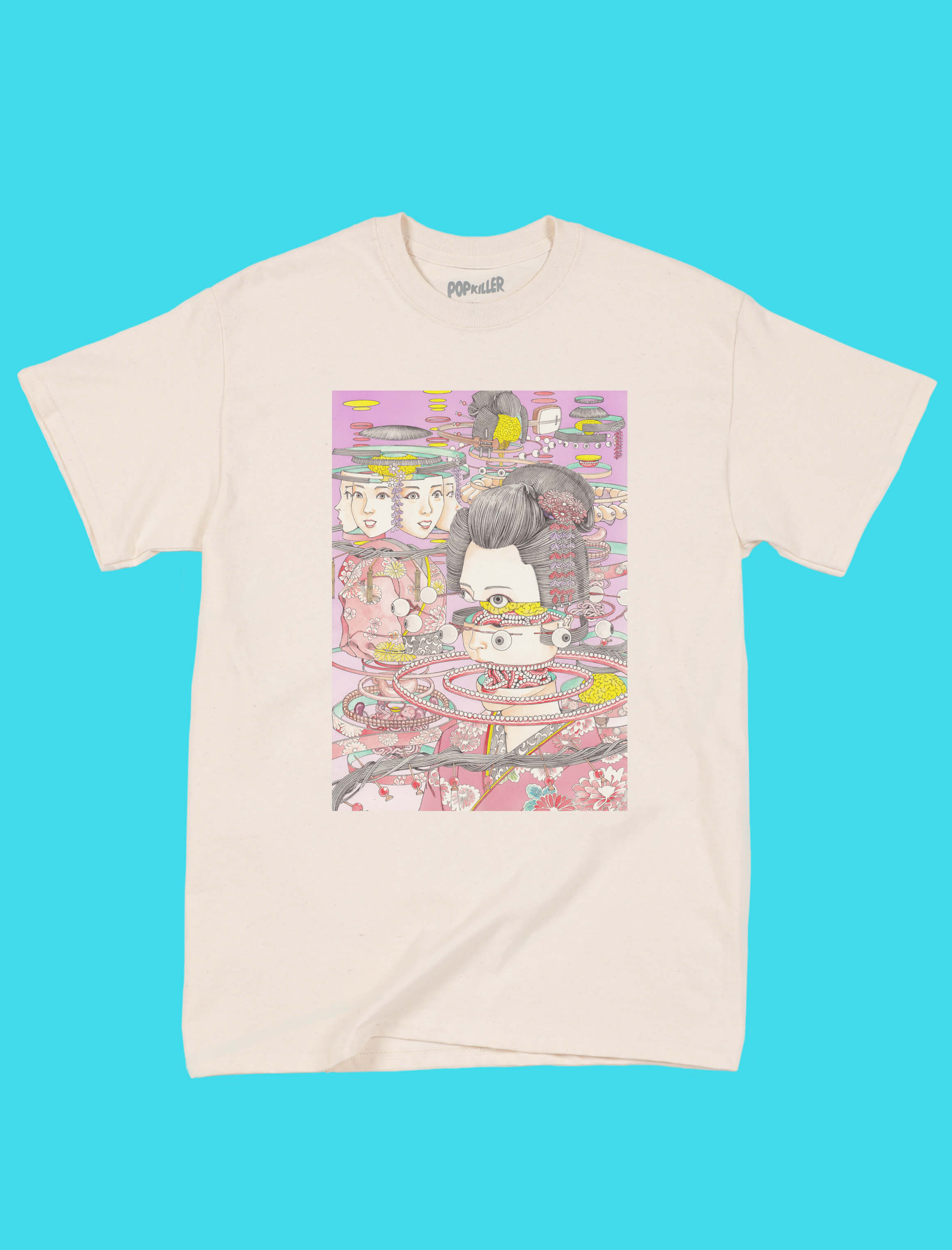 Popkiller Artist Series Shintaro Kago Geisha Factorization Classic T-s
