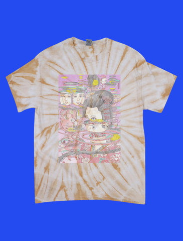 Popkiller Artist Series Shintaro Kago Geisha Factorization Tie Dye Classic T-shirt