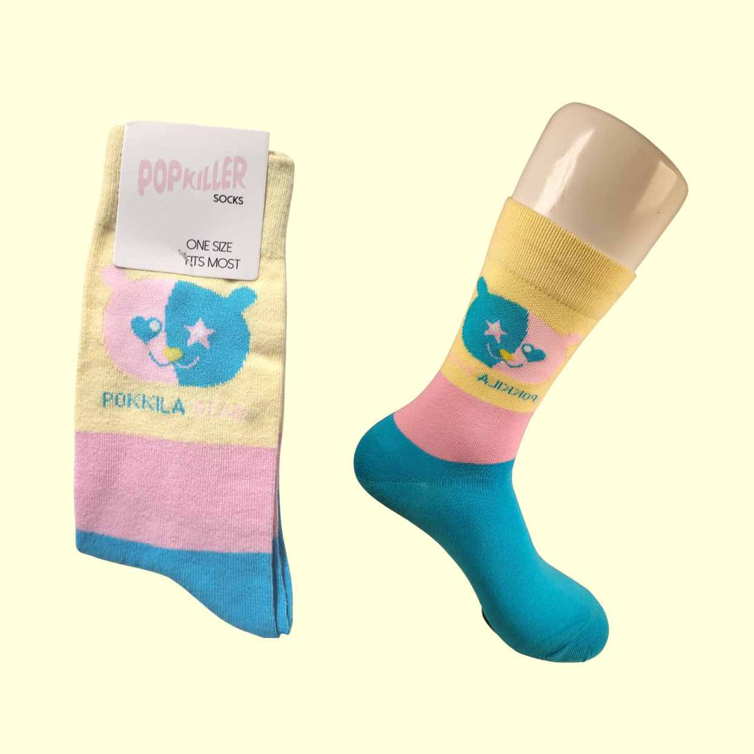 Pokkila Bear Face Socks