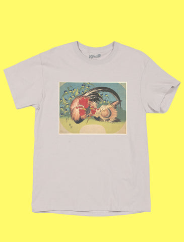 Japanese Ukiyoe Hokusai Chicken couple Ukiyoe Classic T-shirt