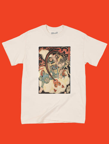 Japanese Ukiyoe Kuniyoshi Monkey Fight Classic T-shirt