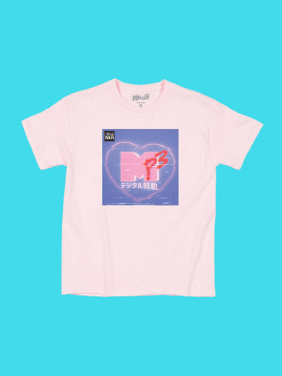 Kawaii glitch TV graphic t-shirt.