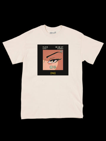 Angry anime girl graphic t-shirt.