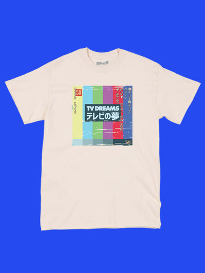 Glitch TV art graphic t-shirt.