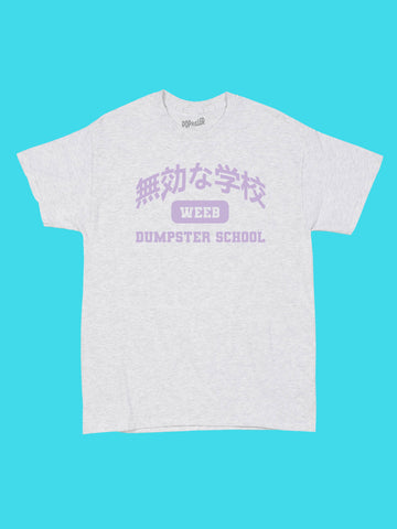 Weeb anime school graphic tee.