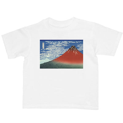 Japanese ukiyo-e Mt. Fuji graphic t-shirt.