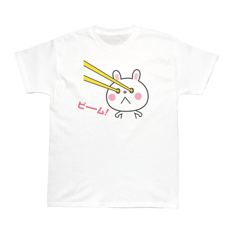 Chibi bunny monster graphic t-shirt.