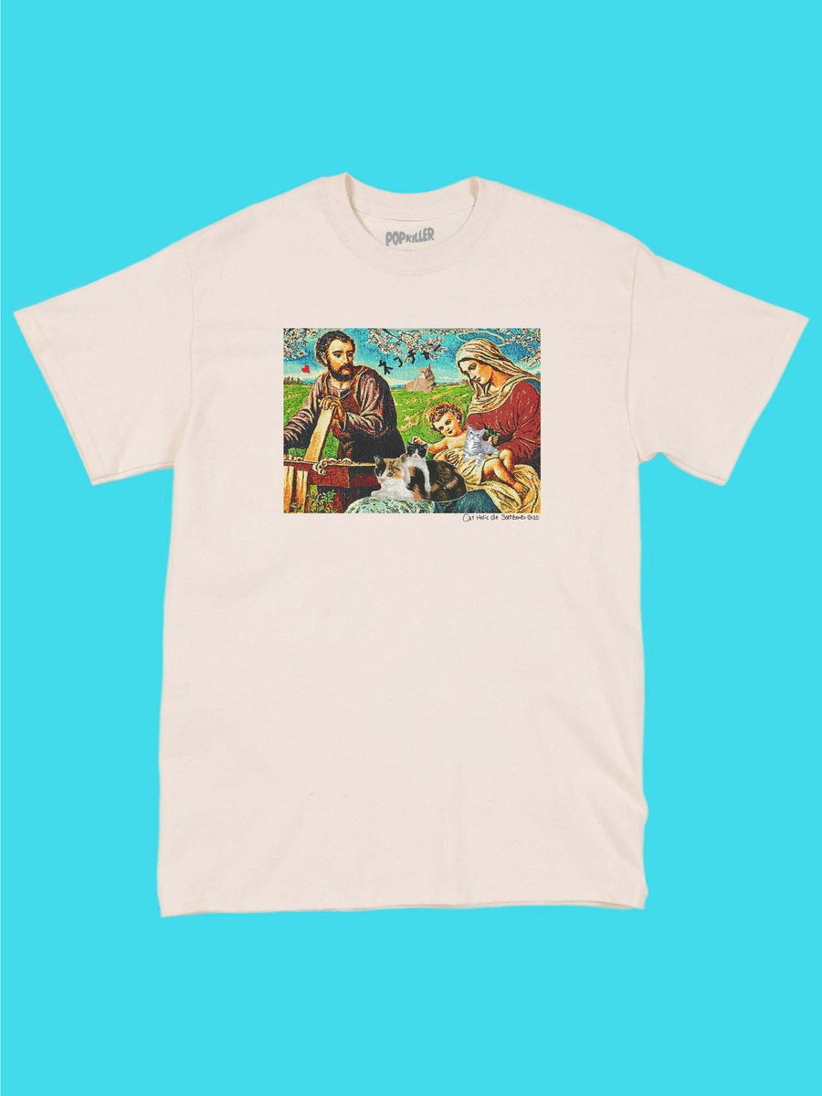 Popkiller Artist Series Sakibomb Cat Holic Family Classic T-shirt