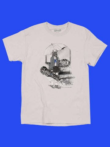 Anime punk school girl graphic t-shirt.