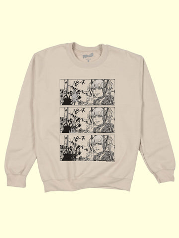 Creepy cat girl sweater.