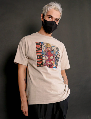 Industrial city cyberpunk style akira graphic tee.