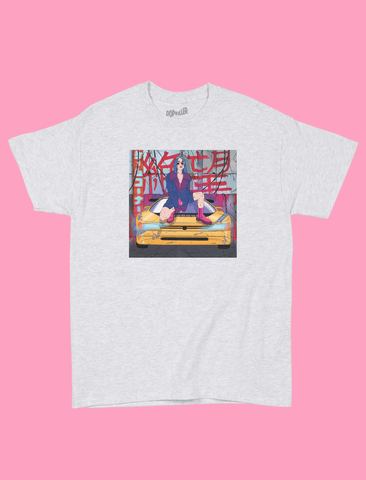 Aesthetic car street style graphic tee.
